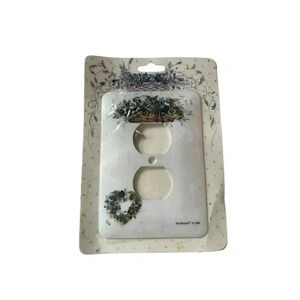 Art Plates Floral Decorative Outlet Cover Multicolor Vintage Design